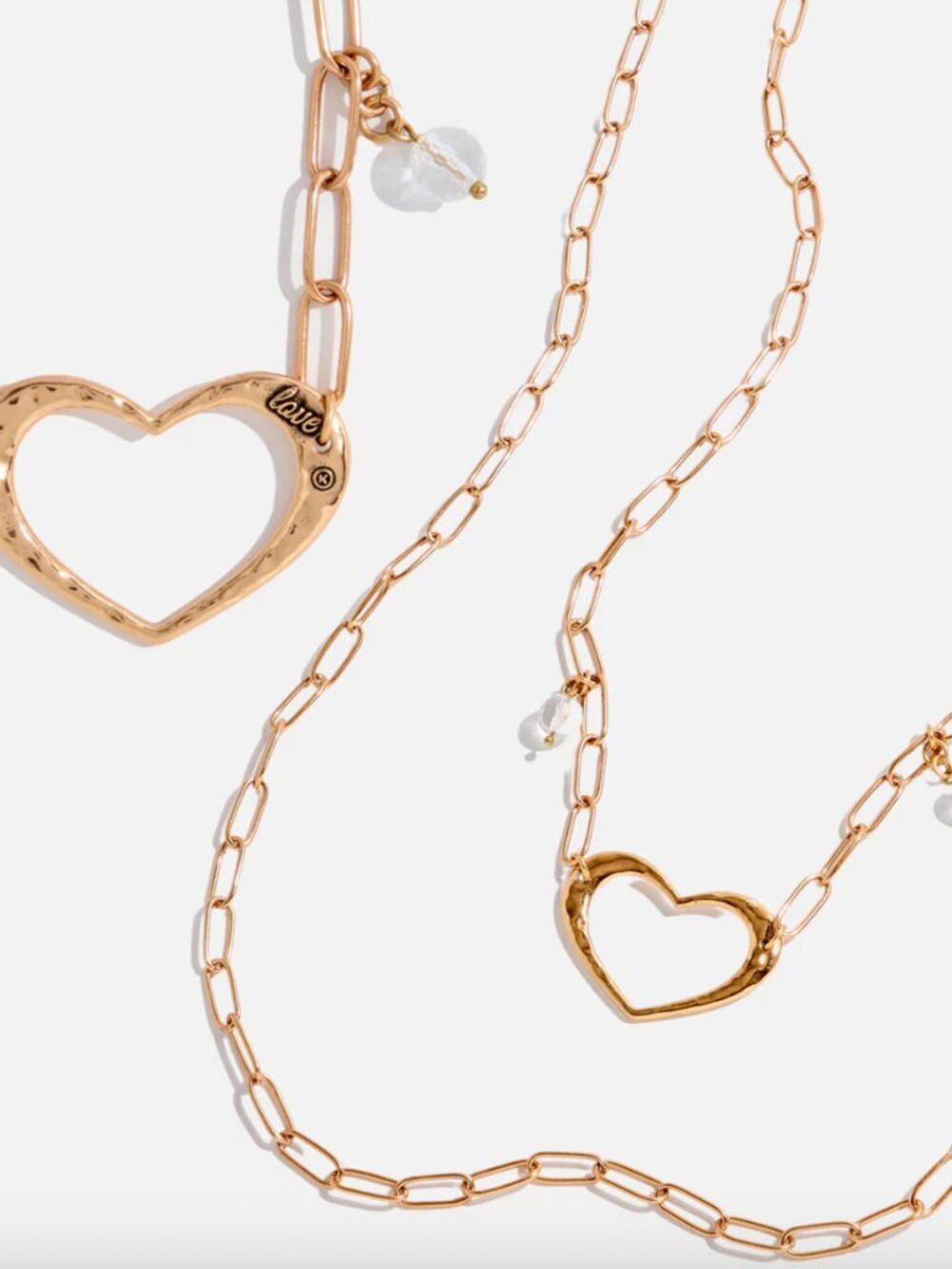 Katia Designs Love Open Heart Long Chain Necklace